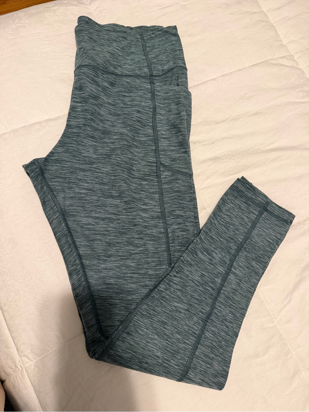 Victoria's Secret Heather Teal Seamless Leggings